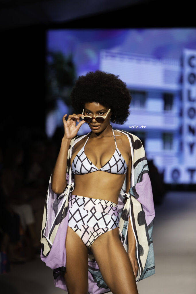 Mola Mola at Destination Colombia runway show at Paraiso Miami Beach - Photo by Michael Ferrer for TRAFFIC CHIC