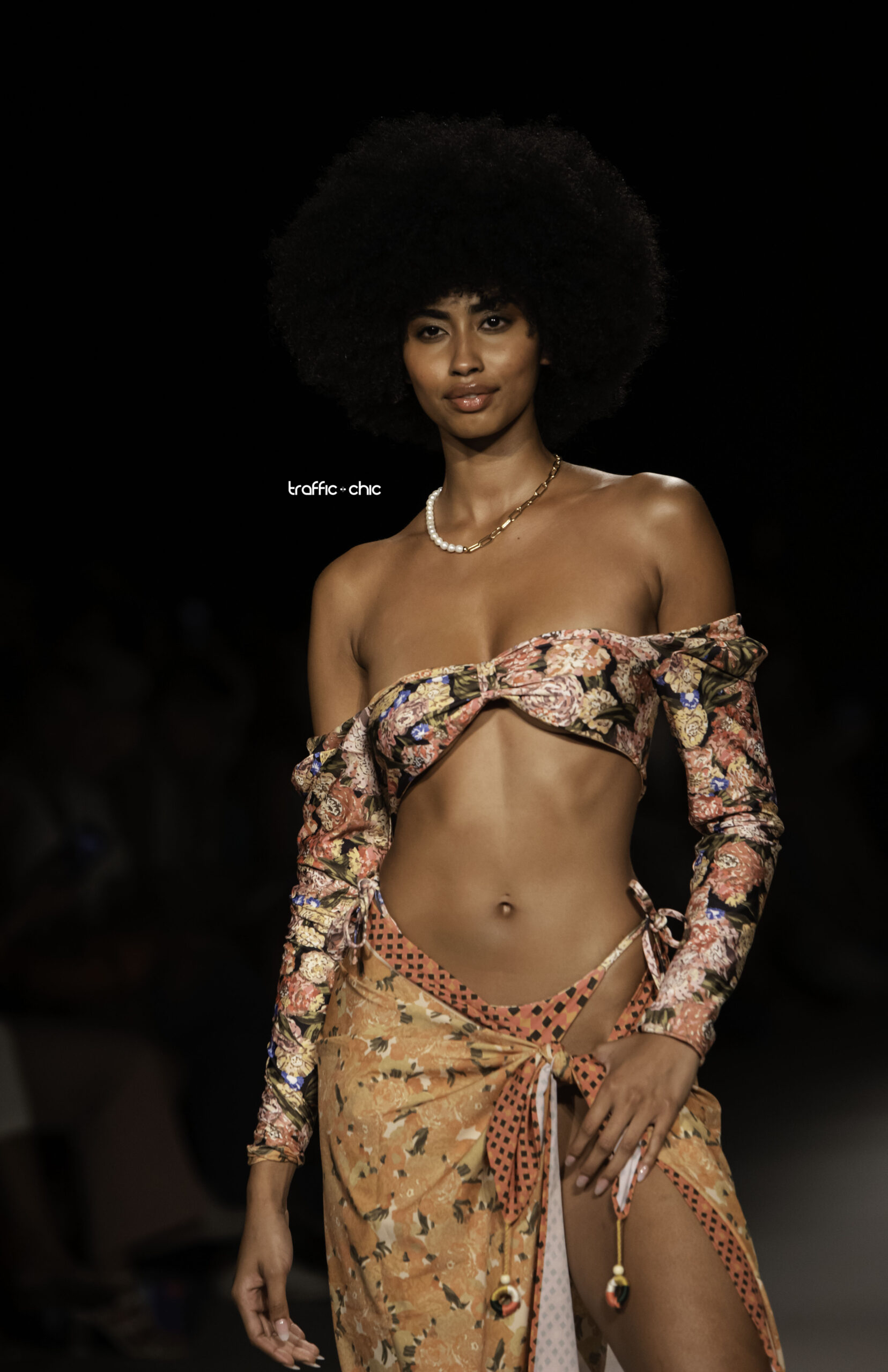 Smeralda at Destination Colombia runway show at Paraiso Miami Beach - Photo by Michael Ferrer for TRAFFIC CHIC