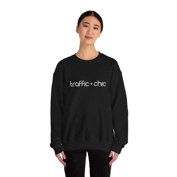 TRAFFIC CHIC Unisex Heavy Blend™ Crewneck Sweatshirt - black - Image 4