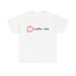 YouTube TRAFFIC CHIC Unisex Heavy Cotton Tee - white