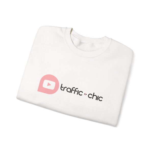 YouTube TRAFFIC CHIC Unisex Heavy Blend™ Crewneck Sweatshirt - white - Image 3