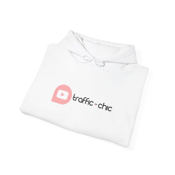 YouTube TRAFFIC CHIC Unisex Heavy Blend™ Hooded Sweatshirt - white - Image 4