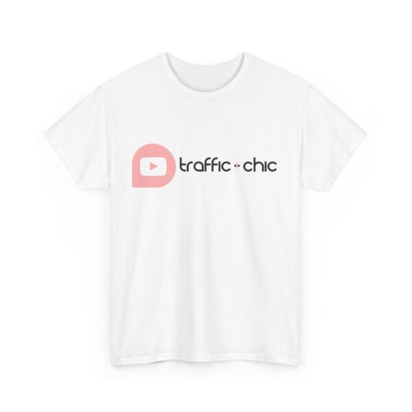 YouTube TRAFFIC CHIC Unisex Heavy Cotton Tee - white - Image 3