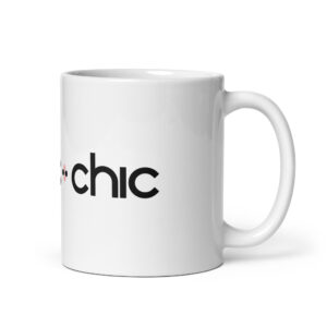 White glossy mug