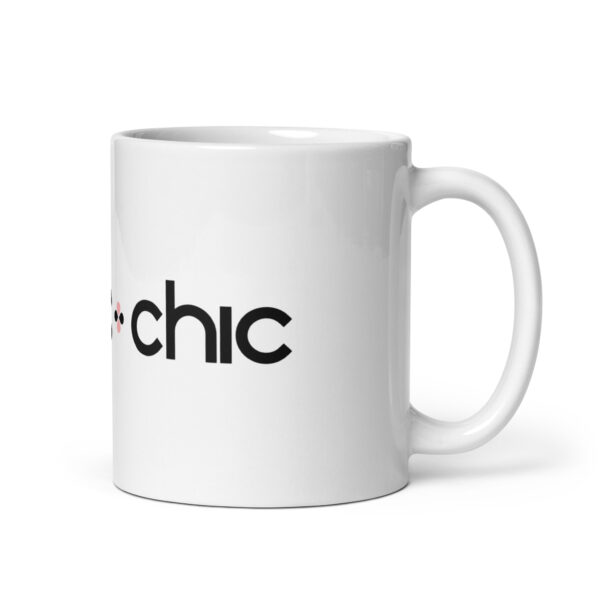 White glossy mug